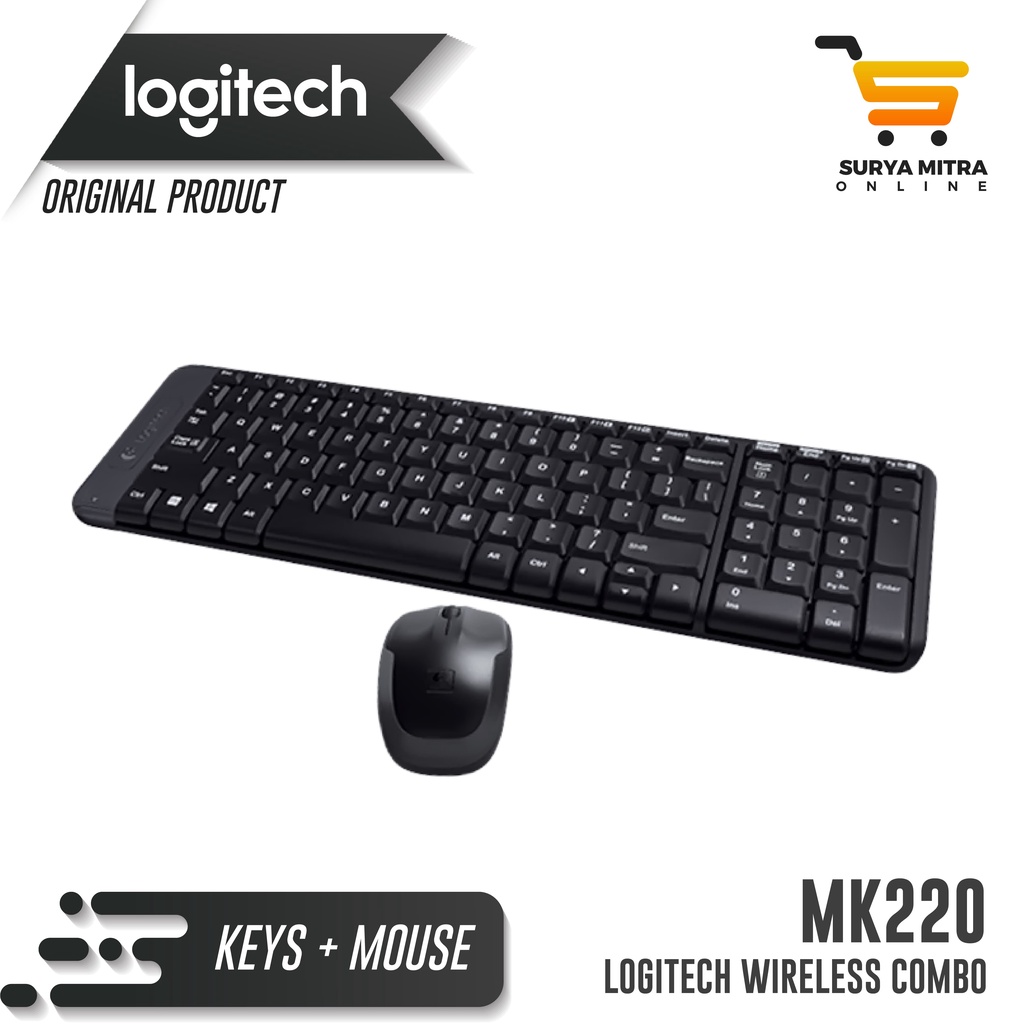 Keyboard Mouse Wireless Logitech MK220 / MK 220