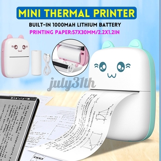 Printer Thermal Mini Portable 1000mah Koneksi Bluetooth