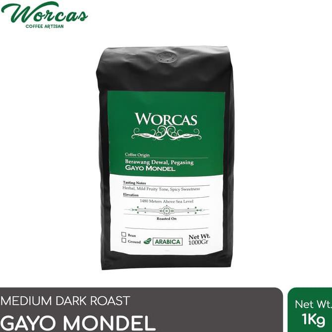 

K0Ja Kopi Arabica Aceh Gayo 1 Kg (Biji/Bubuk) | Worcas Coffee - Kopi Biji Nodu