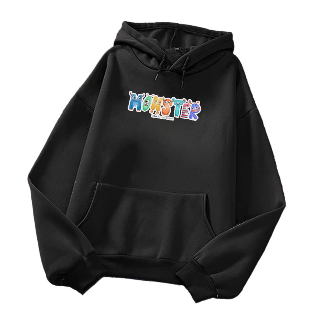 Sweater hoodie anak perempuan MONSTER baju anak cewek cowok anime keren