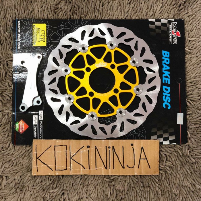 piringan moto1 260mm matic honda beat scoopy vario pnp moto 1 gold