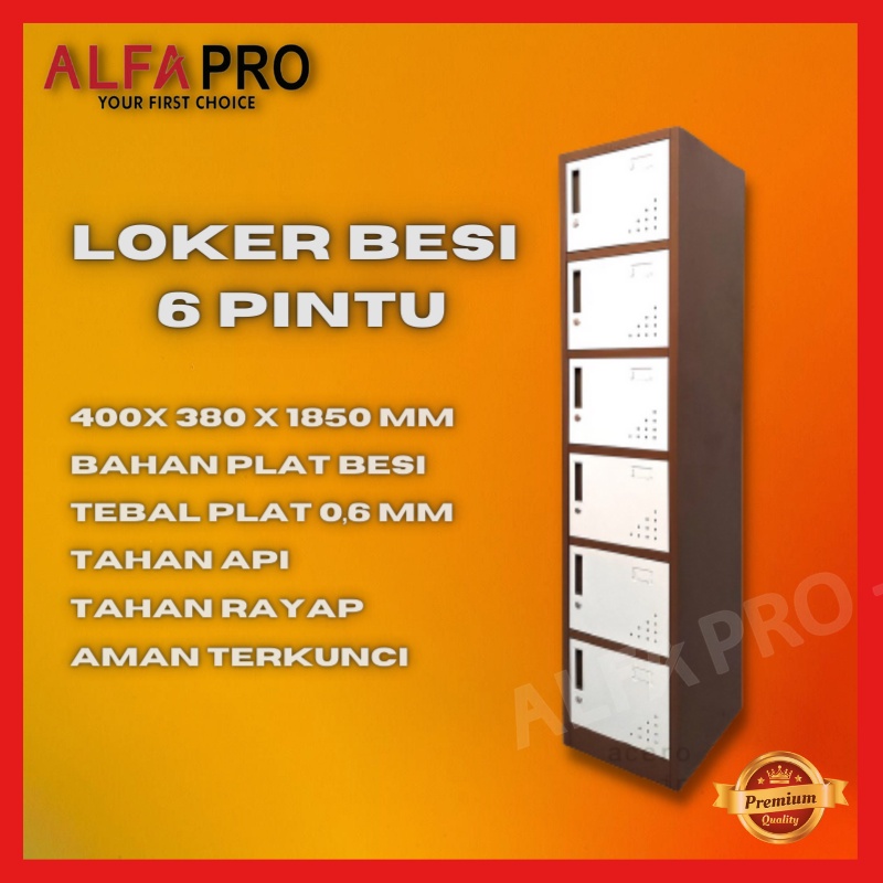 Loker Besi 6 Pintu Steel Cabinet Lemari File Filling Cabinet Locker Besi 6 Pintu