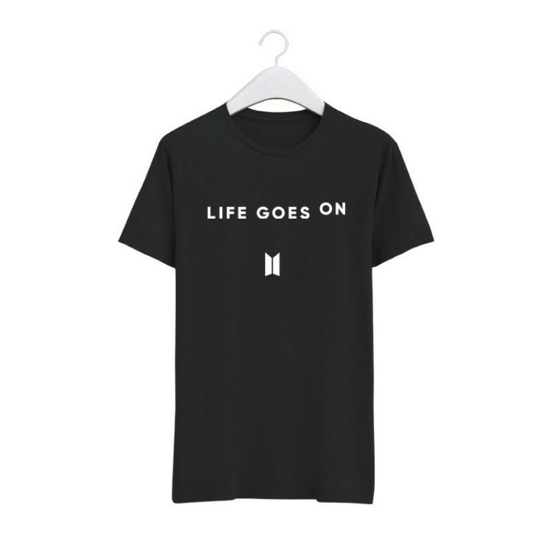 Baju Kaos BTS Life Goes On  n Logo dibawah