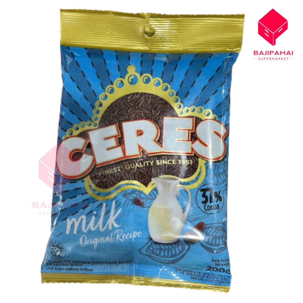 

CERES Milk Chocolate Sprinkle 200gr - Cokelat Susu Meises Meses Butir