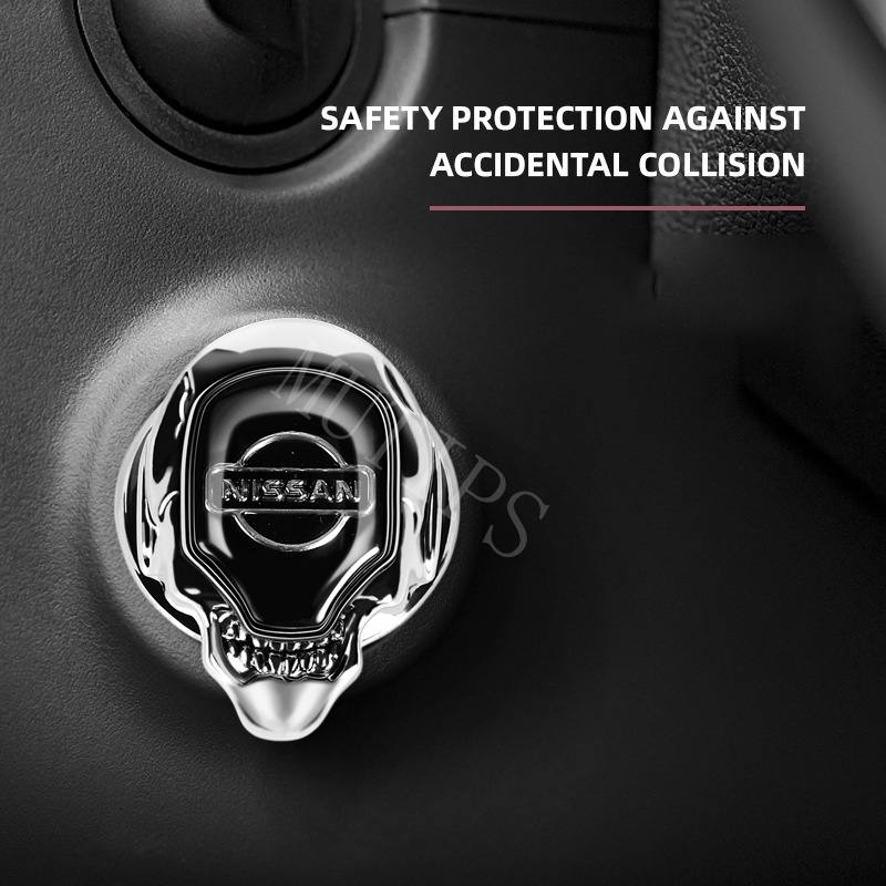 NISSAN Cover Pelindung Tombol Start Stop Mesin Mobil Bahan Zinc alloy Untuk Gtr Livina Serena Xtrail Juke Skyline Terrano t31 t30 March