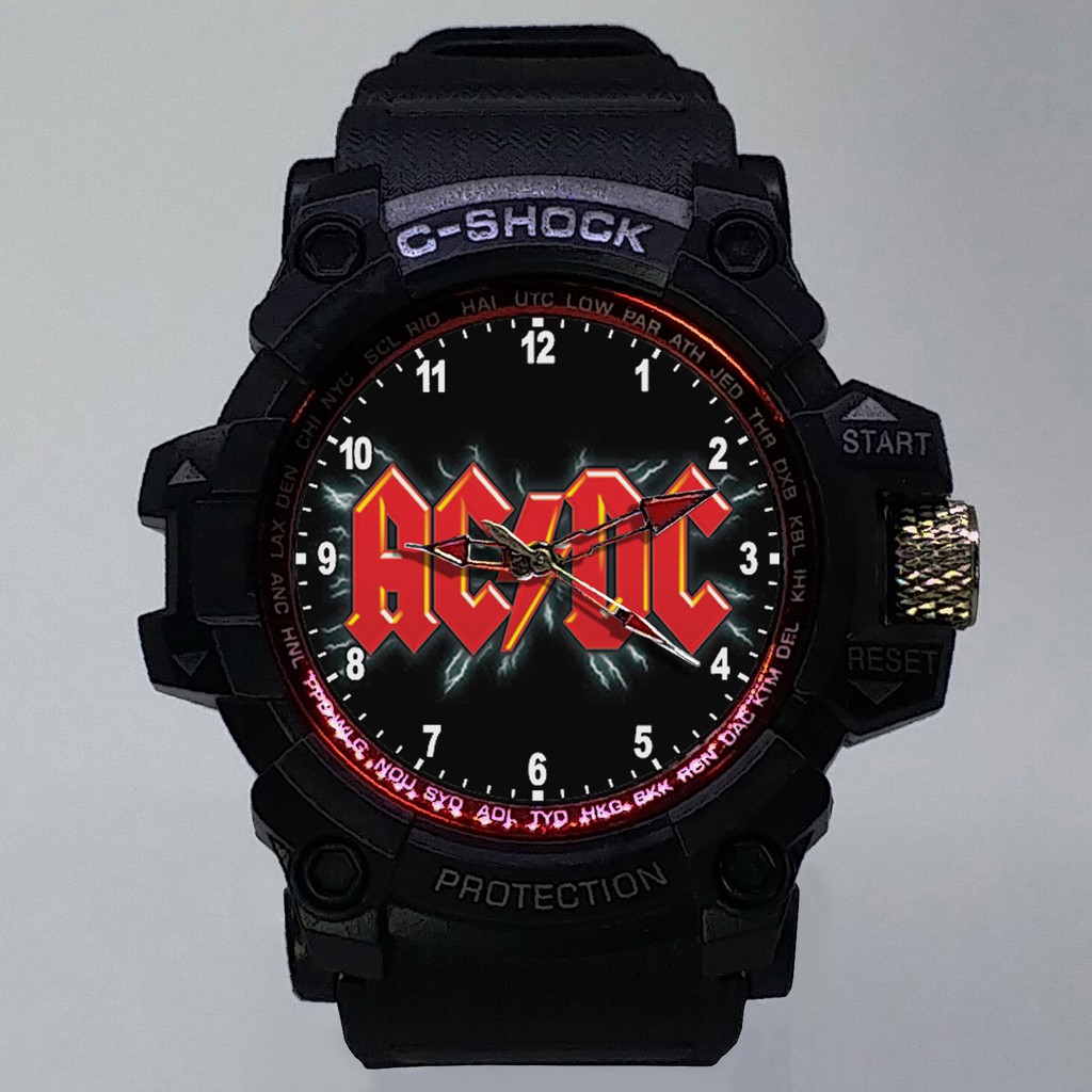 (ISTIMEWA BOSSQUE) JAM TANGAN ACDC LIST MERAH - EXCLUSIVE 16