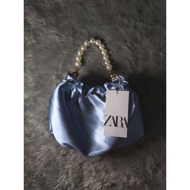 [SOLD OUT] Zara Satin Pearl Bag