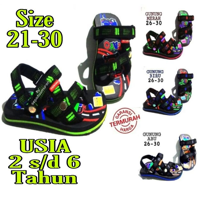 Boyking Sandal Gunung Anak Baby Laki Laki Dan Perempuan Usia 2-6 tahun