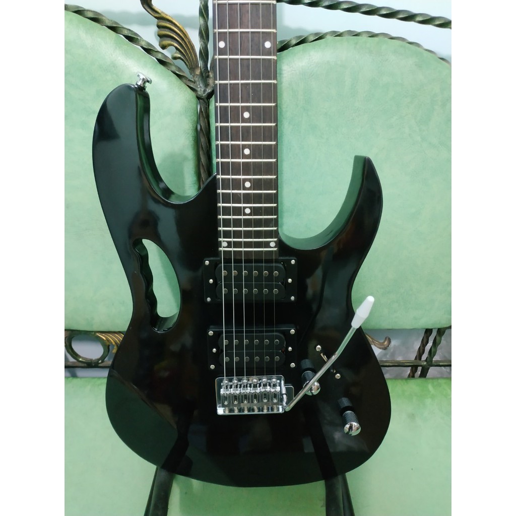 Gitar Elektrik Ibanez JEM Warna Hitam Bonus Tas dan Kabel Jack Murah Jakarta