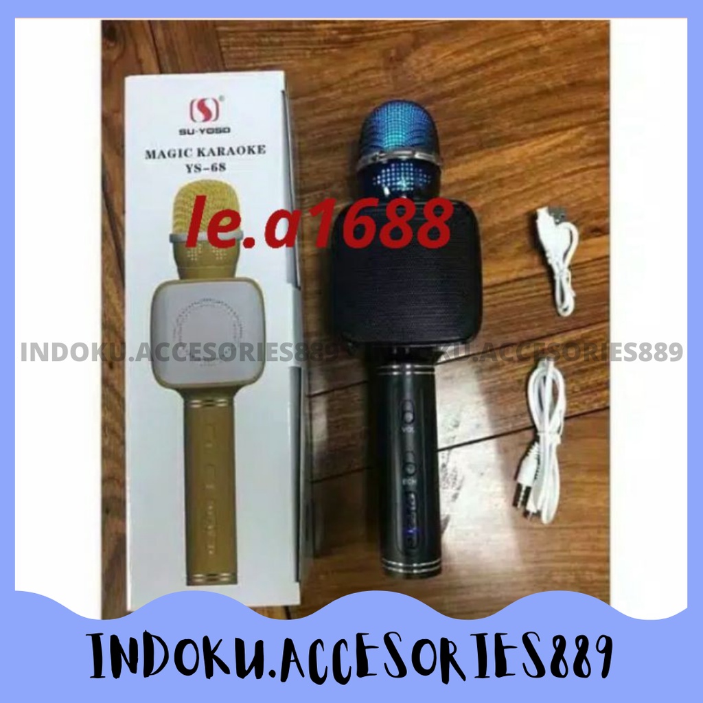 Mic Bluetooh ys68/mic smule ys 68/imic/mic ktv/mic karaoke