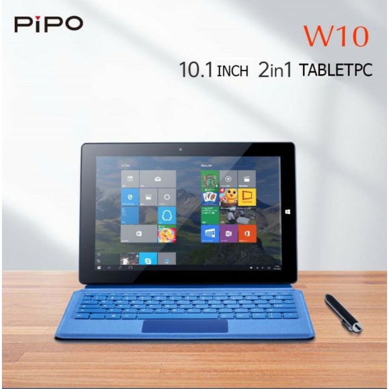 Laptop 2 in 1 PIPO W10 10.1&quot; Intel Celeron N4120 6/64GB SSD+Keyboard+Pen Ori