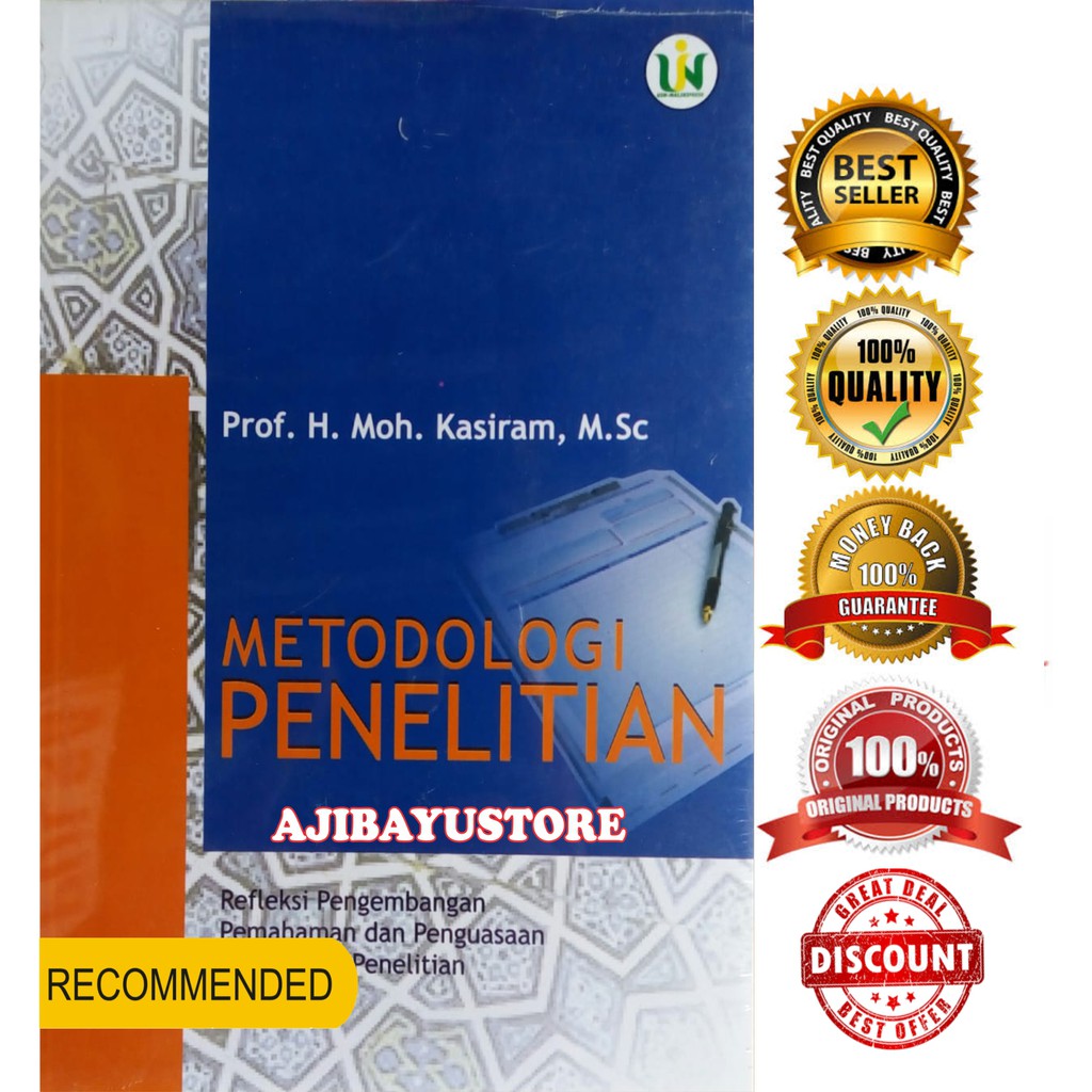 Buku Metodologi Penelitian Moh Kasiram Uin Maliki Press Shopee Indonesia