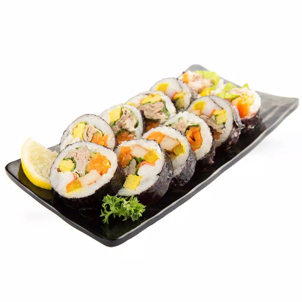 

Kimbab Tuna Mayonaise Sushi Kimbap Korea 10 Potong Makanan Instan Korea Halal Enak