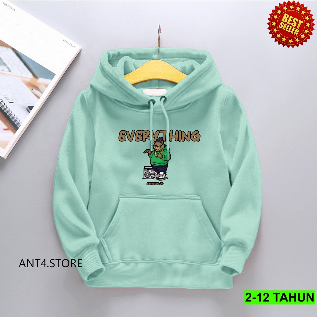 Hoodie EVERYTHINK Anak Laki Laki Perempuan / Jaket Anak BEST SELLER  Anak Usia 2 - 12 Tahun / Sweater EVERYTHIK TERBARU Anak Cewek Cowok  Switer Distro Bisa COD