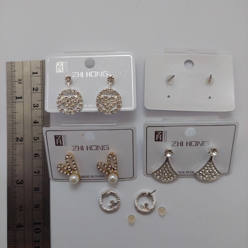 Anting Tusuk Gaya Korea Anting Wanita Anting mata Anting mutiara