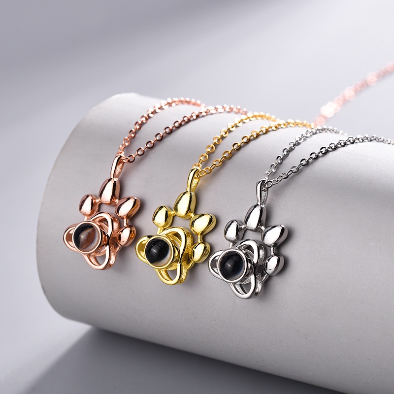 Kalung 925 Silver Dengan Liontin 100 Bahasa I Love You Untuk Wanita