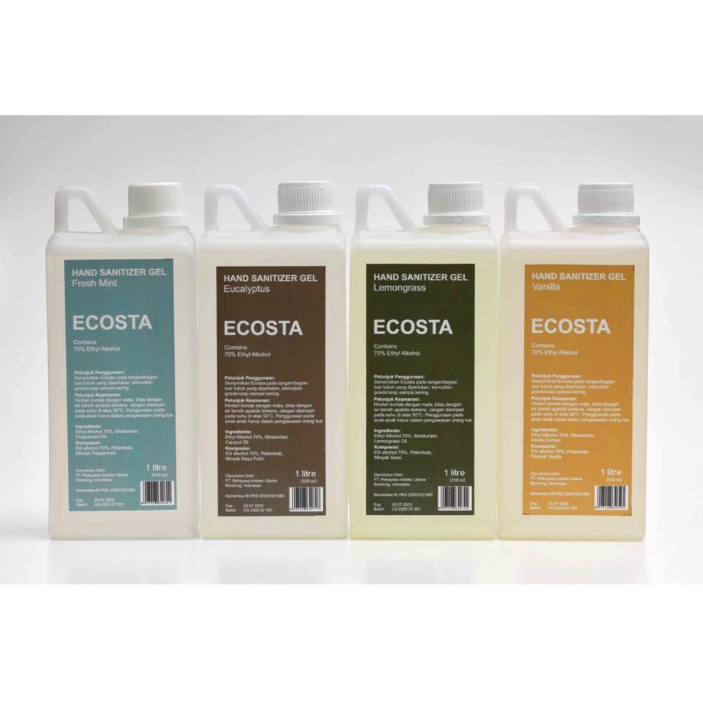 Hand sanitizer Ecosta Aroma Wangi 1 liter spray & gel