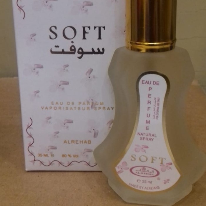 parfum soft al rehab spray 35ml-parfum arab Saudi original Parfum Al Rehab SOFT Botol Spray 35ml Ori