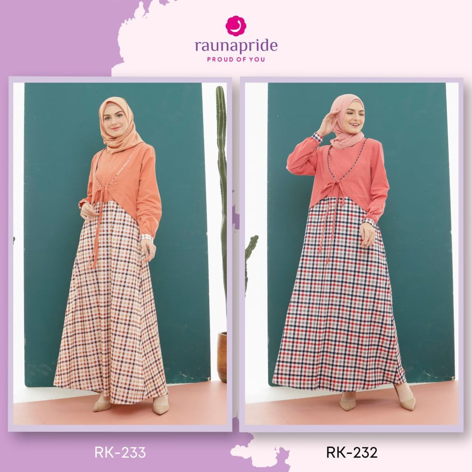 Gamis Rauna Terbaru / RK - 232, 233 / Fashion Muslim