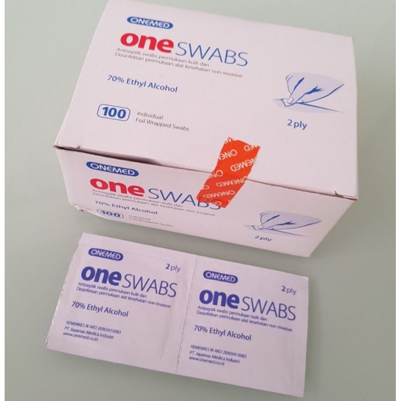 Tissue basah 2 ply one swabs ecer 10pcs