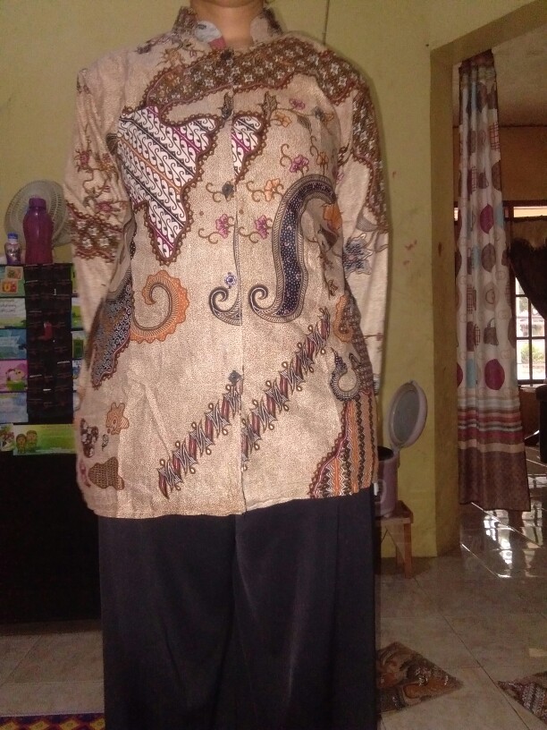 Batik Wanita Asj Sa Hrb026 Kenongo Kemeja Tosca Pendek