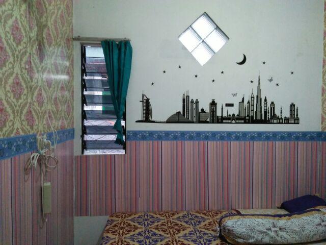 S017ls Wallpaper Sticker Ku Garis Pink 45cm X9-10m Wallpaper Dinding