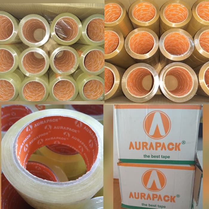 

Lakban 2 inch aurapack aura plester packing 50 meter kualitas daimaru