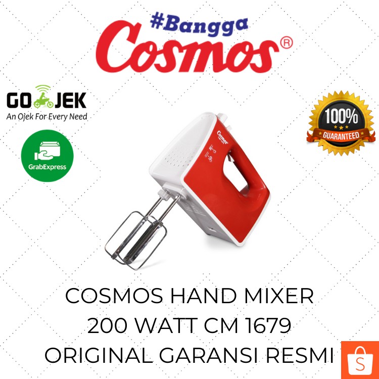 Jual Cosmos Hand Mixer Real Turbo CM 1679 / Mikser Mini / Pengaduk