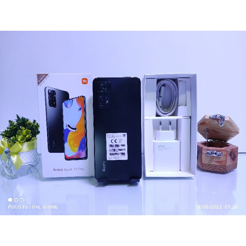 XIAOMI REDMI NOTE 11 PRO 8/128 GB RAM 8 internal 128GB HP BEKAS MULUS SECOND FULLSET