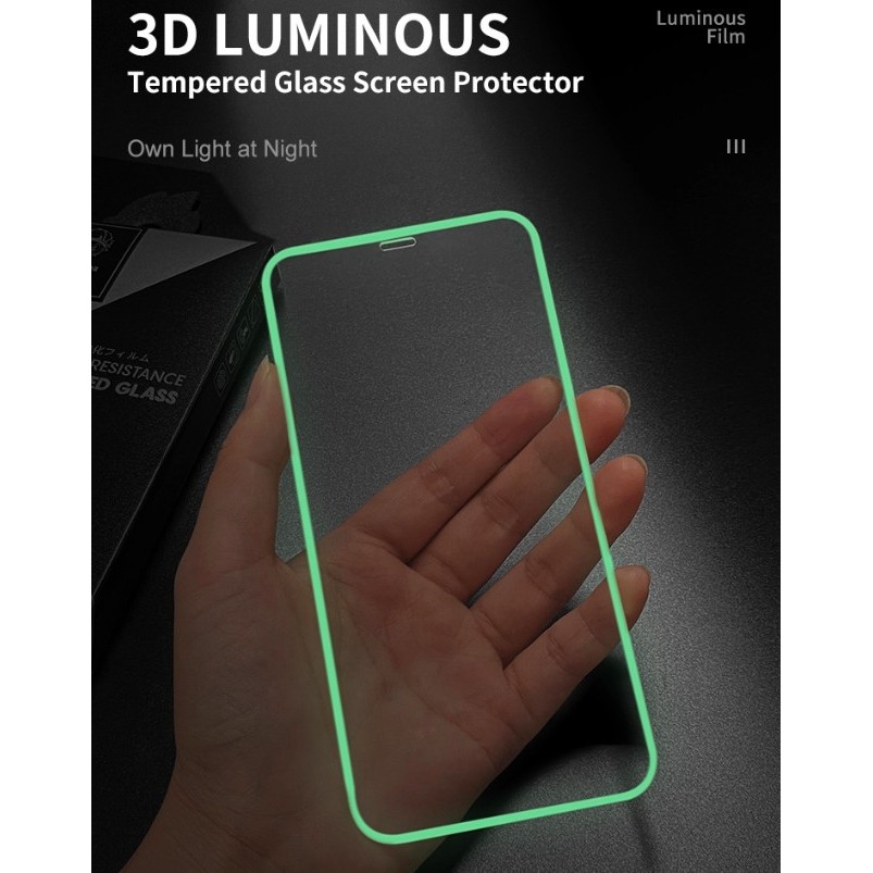 Tempered Glass GLOW IN THE DARK iPhone XS MAX / XR / X/XS Clear Tempered Glass