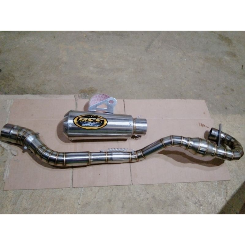 KNALPOT RACING BSS GTX LEHER ATAS PNP D'TRACKER KLX CRF