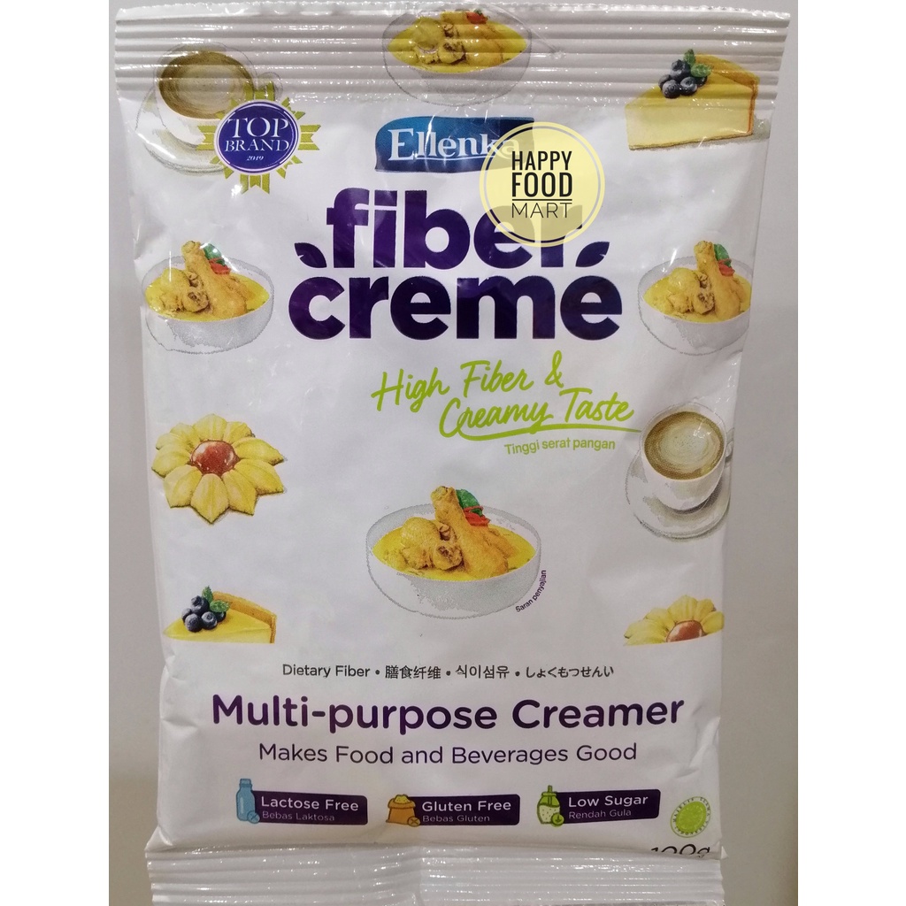 

[HALAL] FIBER CREME 100G/FIBER CREAM ELLENKA SACHET/FIBERCREME KRIMER SERBAGUNA/PENGGANTI SANTAN/GLUTEN FREE CREAMER