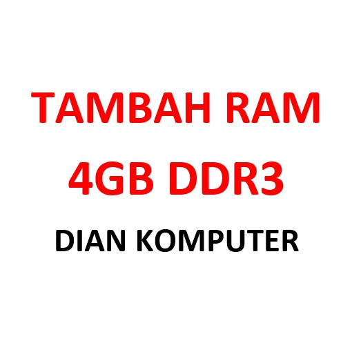 Tambah RAM 4GB DDR4 Untuk Laptop dan Komputer