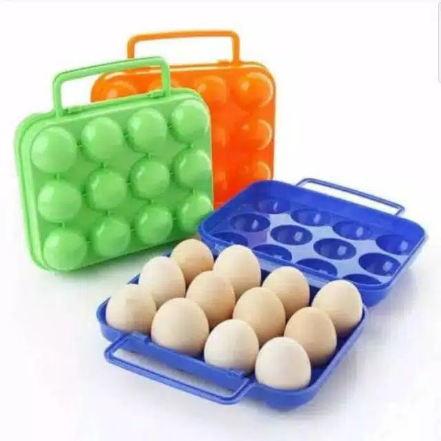 Egg storage place. Tempat pelindung terlur isi 12 camping outdoor