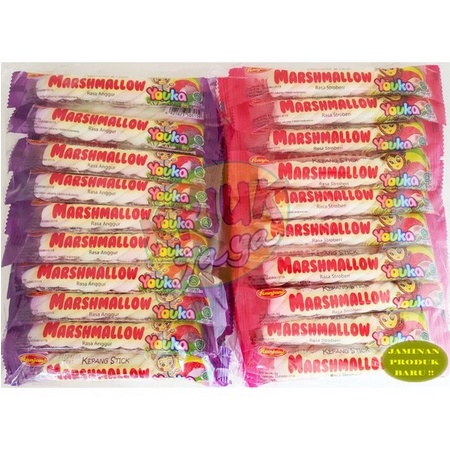 

Permen Youka Marshmallow Kepang Stick Permen Kapas isi 20 pcs