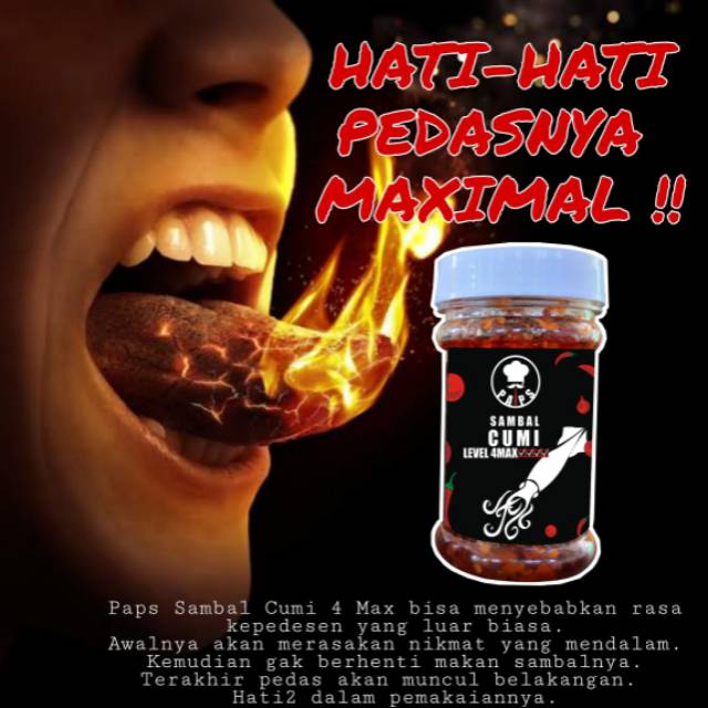 

Sambal cumi pedas maxsimal level 4