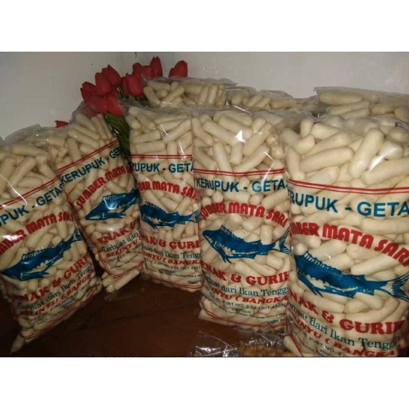 

KERUPUK GETAS KHAS BANGKA CAP SUMBER MATA SARI 250 GR