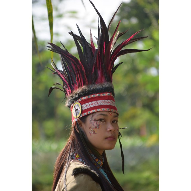 TOPI PAPUA - TOPI IRIAN AYAM BILABONG MERAH HITAM