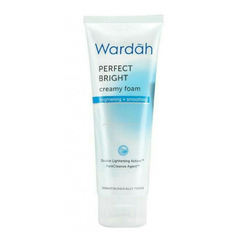 Facial Wash Wardah Creamy Foam Brightening+Smhooting