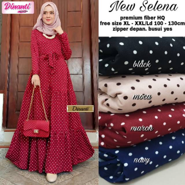 NEW SELENA MAXY DRESS / GAMIS MUSLIMAH