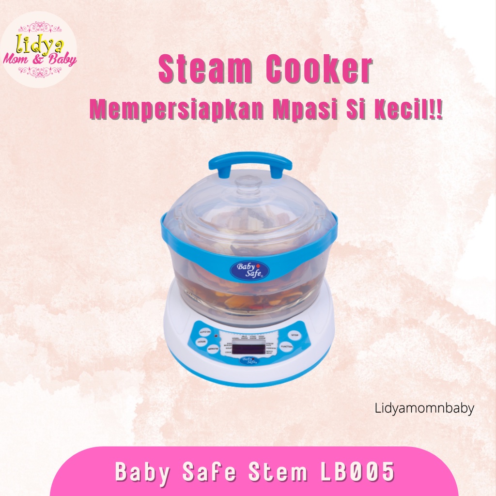 Baby Safe Digital Food Maker Multifunction Steamer Blend Sterilizer Pengolah MPASI Bayi LB02 LB003 LB005 LB012 By Lidyamomnbaby