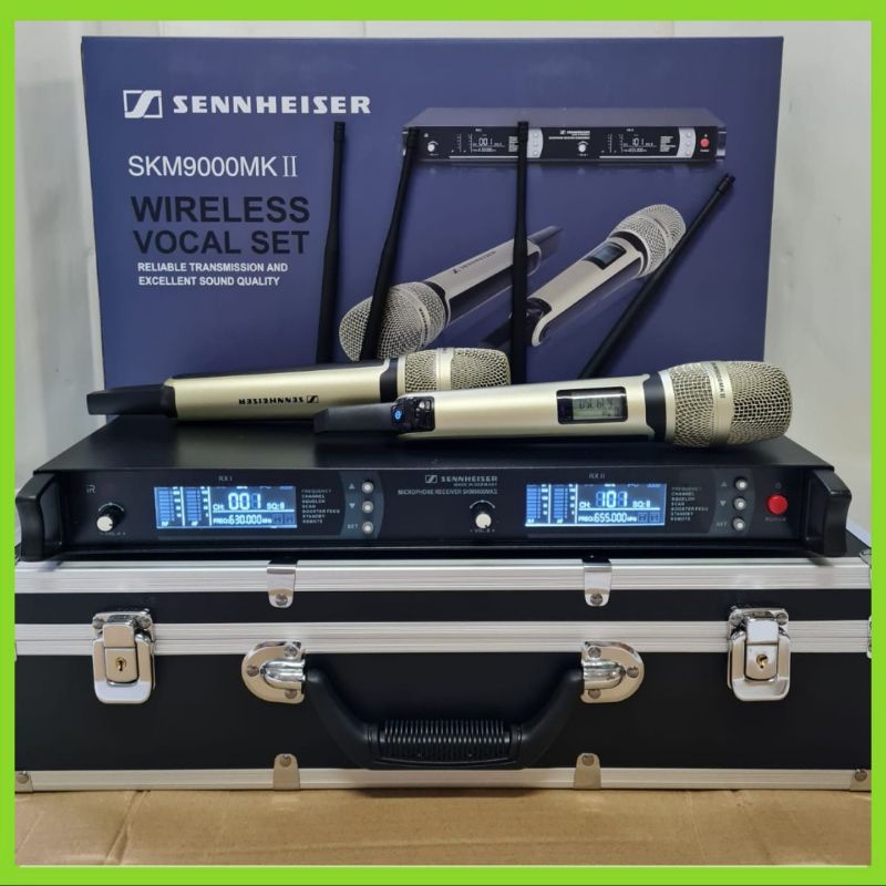 Mic Wireless SENNHEISER SKM 9000 UHF ( Free Koper ) 2 Mic 4 Antena