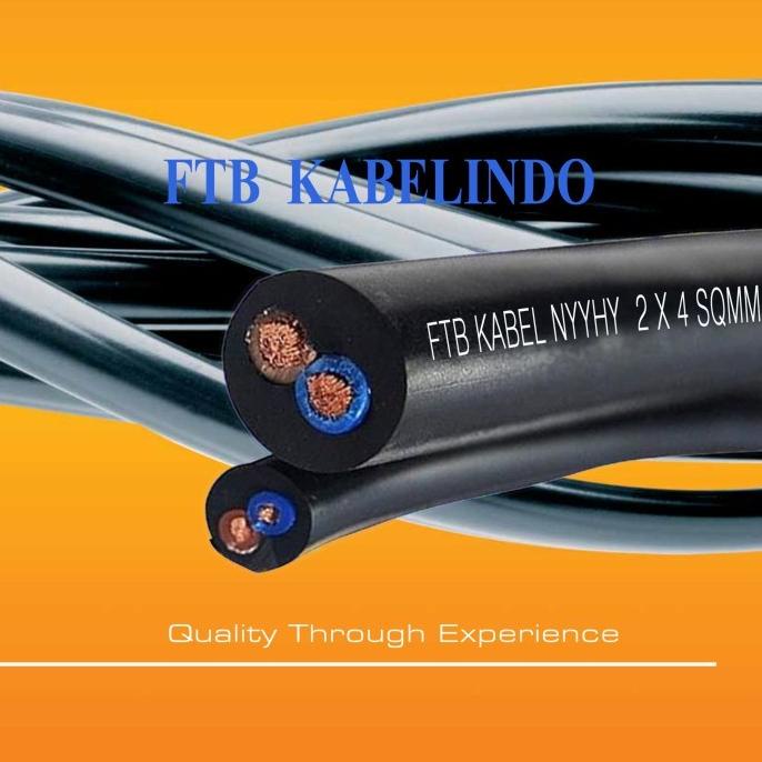 SNI FTB KABEL Solar NYYHY 2x4 Sqmm 450/750V 50M Instant ( 2x4mm ) ada stock