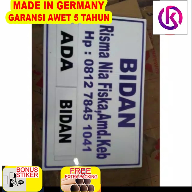 

Terlaris Papan Bidan 30x40cm