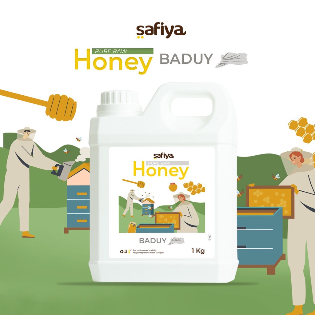 Madu Murni Asli 1Kg | Safiya Raw Honey Premium Original Series