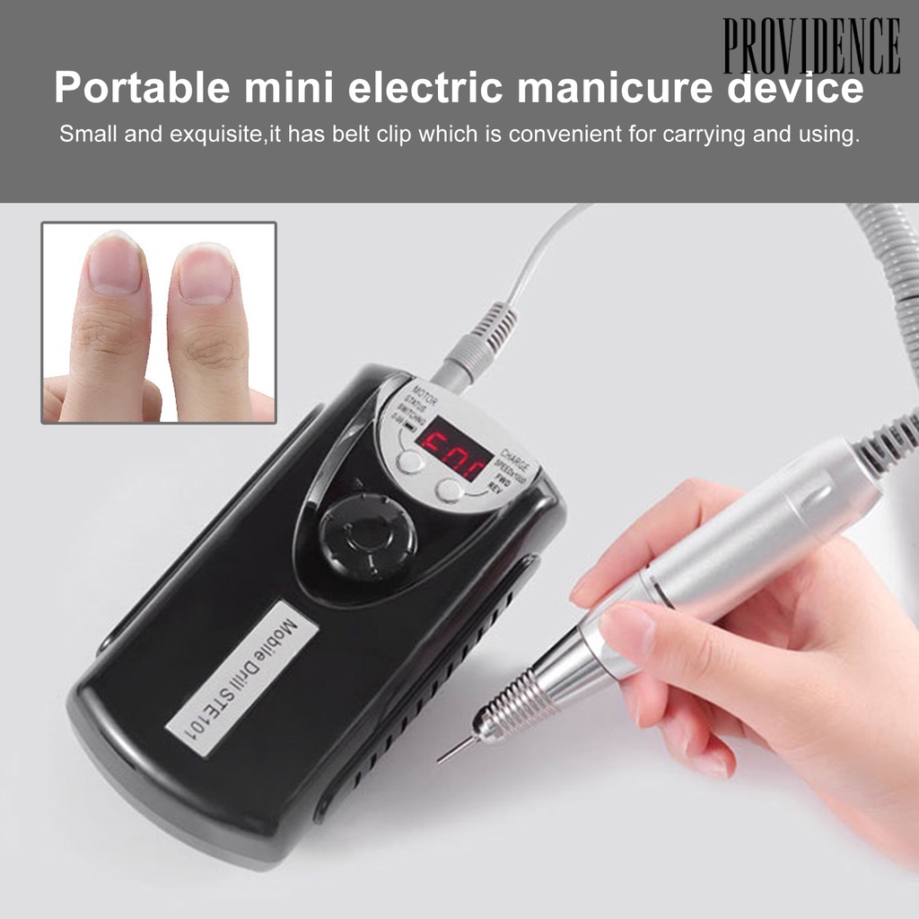 Providence 1Set Manicure Tool Compact Delicate ABS Nail Care Electric Files for Women