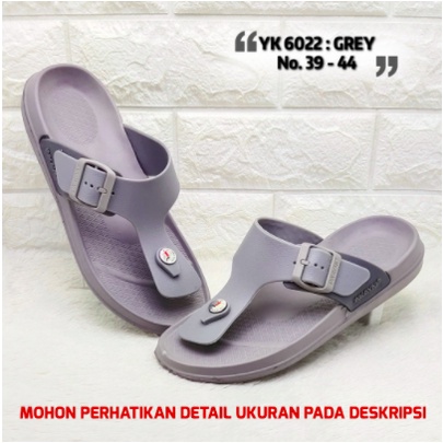 PROMO 3.3 PUNCAK YK6022 Sandal Jepit Pria / Sandal Karet Pria Casual Merek Inkayni Ukuran 39-44