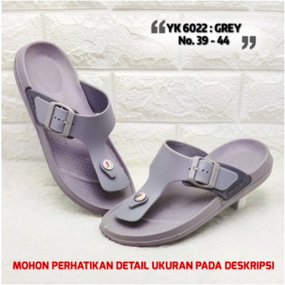 YK6022 Sandal Jepit Pria / Sandal Karet Pria Casual Merek Inkayni Ukuran 39-44