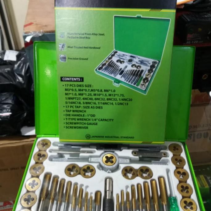 HAND TAP SET TEKIRO HAND TAP TEKIRO SET 40 PCS TAPS AND DIES TEKIRO