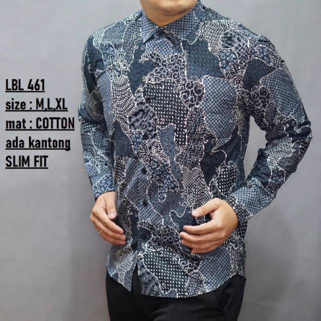 BATIK PRIA / KEMEJA BATIK PRIA SLIMFIT HIGH QUALITY LB578